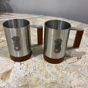 Set of 2 Selwin PEWTER Mugs Design